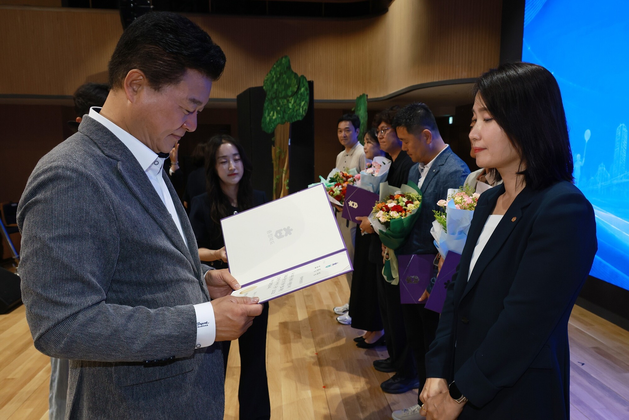 “저출생 위기 대응” 한화손보, 충청북도지사 표창 수상